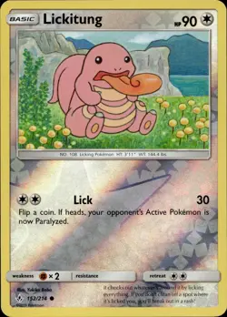 Lickitung 152/214 Common Unbroken Bonds Reverse Holo Multi Item Discount NM - Image 1