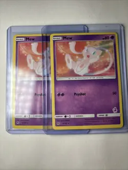 Set Of 2 Pokemon TCG Battle Academy Mew Rare - Image 1