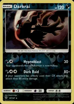 Darkrai 87/147 Holo Rare Burning Shadows Reverse Holo Multi Item Discount NM - Image 1