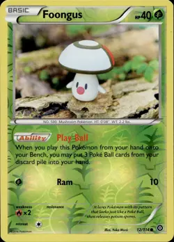 Foongus 12/114 Common Steam Siege Reverse Holo Multi Item Discount NM - Image 1