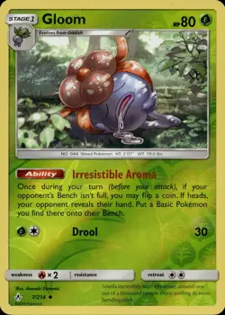 Gloom 7/214 Uncommon Unbroken Bonds Reverse Holo Multi Item Discount NM - Image 1