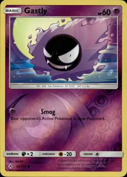 Gastly 68/214 Common Unbroken Bonds Reverse Holo Multi Item Discount NM - Image 1