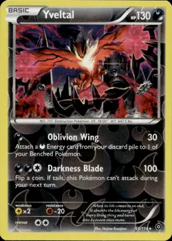Yveltal 65/114 Holo Rare Steam Siege Reverse Holo Multi Item Discount NM - Image 1