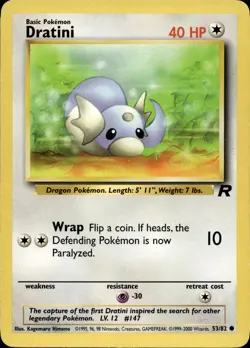 Dratini 53/82 Common Team Rocket Multi Item Discount MP - Image 1