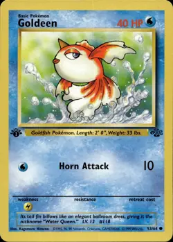 Goldeen 53/64 Common Jungle 1st Edition Multi Item Discount MP - Image 1