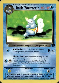 Dark Wartortle 46/82 Uncommon Team Rocket Multi Item Discount MP - Image 1