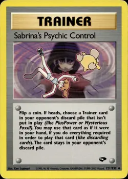 Sabrina's Psychic Control 121/132 Uncommon Gym Challenge Multi Item Discount MP - Image 1