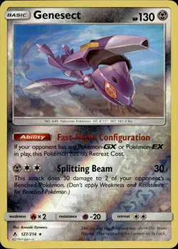 Genesect 127/214 Rare Unbroken Bonds Reverse Holo Multi Item Discount NM - Image 1