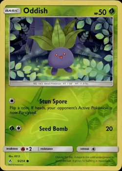 Oddish 5/214 Common Unbroken Bonds Reverse Holo Multi Item Discount NM - Image 1