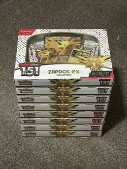 🔥8x Pokemon TCG Scarlet & Violet 151 Zapdos EX Collection Box * NEW SEALED *🔥 - Image 1