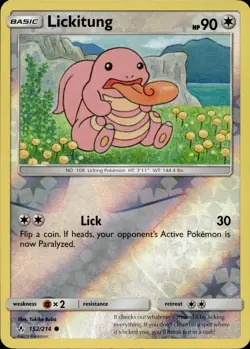 Lickitung 152/214 Common Unbroken Bonds Reverse Holo Multi Item Discount NM - Image 1
