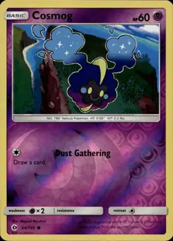Cosmog 64/149 Common Sun & Moon Reverse Holo Multi Item Discount NM - Image 1