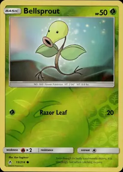 Bellsprout 13/214 Common Unbroken Bonds Reverse Holo Multi Item Discount NM - Image 1