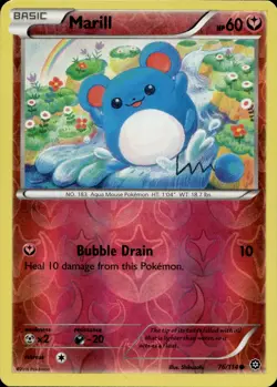 Marill 76/114 Common Steam Siege Reverse Holo Multi Item Discount NM - Image 1