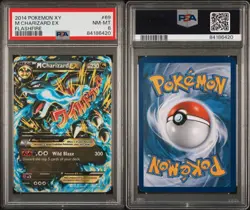 2014 POKEMON XY FLASHFIRE MEGA CHARIZARD EX 69/106 PSA 8 NEAR MINT - Image 2