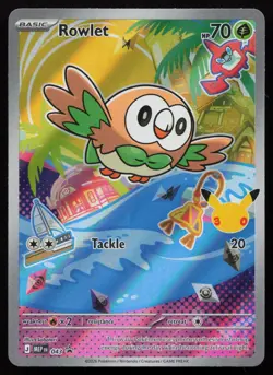 Rowlet 043 Holo Promo ME: Mega Evolution Promo Pokemon English NM - Image 1