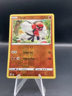 2022 POKEMON BRILLIANT STARS THROH 080/172 REVERSE HOLO (COMMON) - Image 1