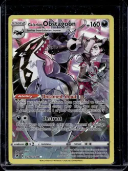 2022 Pokemon SWSH Astral Radiance Galarian Obstagoon Trainer Gallery #TG10/TG30 - Image 1
