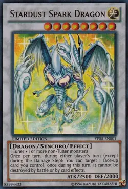 Yugioh! HP Stardust Spark Dragon - YF05-EN001 - Ultra Rare - Limited Edition Hea - Image 1