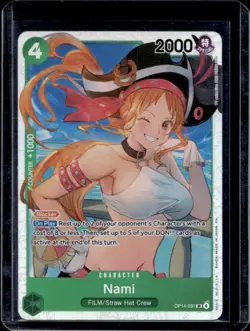 2026 One Piece Azure Sea's Seven Nami Super Rare #OP14-031 - Image 1
