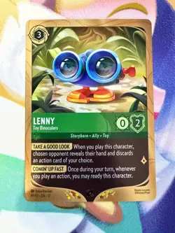 Lenny Toy Binoculars 49/P3 League Promo Foil Wilds Unknown NM Disney Lorcana - Image 1