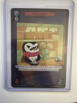 Vibes TCG FOIL Chef Penguin - Enter the Huddle Card # 004 - Image 2