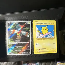 Pokemon Card Lot Surfing Pikachu & Yanma illustration rare - Image 1