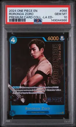 2024 ONE PIECE PREMIUM CARD COLLECTION -LIVE ACTION EDITION- RORONOA ZORO PSA 10 - Image 1