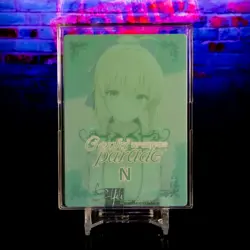 Reze Waifu Trading Card Genki Parade N-036 Gold Foil Holo Textured ACG Chainsaw - Image 3