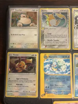 Pokemon Card Lot 9 Cards - Wobbuffet, Raichu, Snorlax, Eevee And More - Image 2