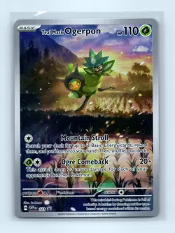 Pokemon tcg Scarlet & Violet Promo Cards Teal Mask Ogerpon Near Mint or Better - Image 1