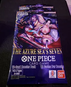 The Azure Sea's Seven Booster Pack One Piece Card Game OPTCG English OP14 EB04 - Image 1