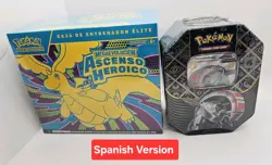 Pokemon Card SPANISH M Evolution Ascended Heroes ETB & Paldean Fates Tin Bundle - Image 1