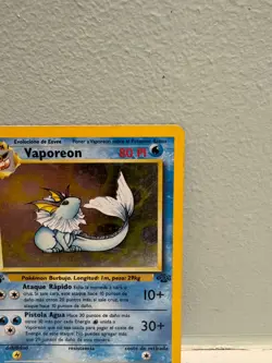 1st Edition Vaporeon Holo Rare Jungle 12/64 Spanish Card 1999 - Image 3