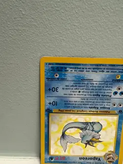1st Edition Vaporeon Holo Rare Jungle 12/64 Spanish Card 1999 - Image 4