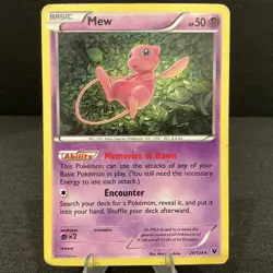 Mew 29/124 XY Fates Collide Holo Rare 2016 Pokemon TCG Card - Image 1