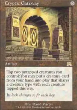 MTG Cryptic Gateway, Onslaught, Damaged, English - Image 1