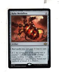 MTG SkeenAB Ruby Medallion from MH3. NM. - Image 1