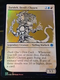 Farideh Devil's Chosen Showcase FOIL , Adventures F R , NM ,MTG,FREE SHIPPING - Image 1