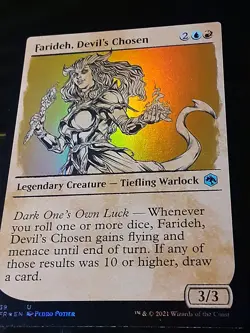 Farideh Devil's Chosen Showcase FOIL , Adventures F R , NM ,MTG,FREE SHIPPING - Image 2
