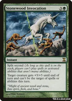 MTG Stonewood Invocation 223 Time Spiral NM Magic - Image 1