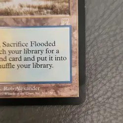 Wizards of the Coast Flooded Strand Onslaught Land Rare 2002 Heavily Played - Image 4