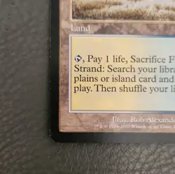 Wizards of the Coast Flooded Strand Onslaught Land Rare 2002 Heavily Played - Image 5
