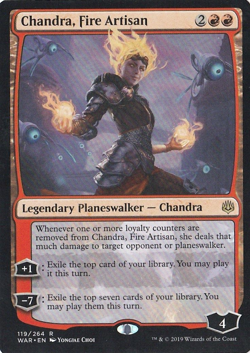 MTG - Chandra, Fire Artisan - War of the Spark - NM, English Magic - Image 1