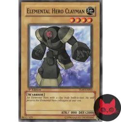 Yugioh Elemental HERO Clayman TLM-EN003 Common 1st Edition NM - Image 1