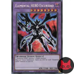 Yugioh Elemental HERO Escuridao BLAR-EN056 Secret Rare 1st Edition NM - Image 1
