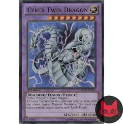 Yugioh Cyber Twin Dragon SDCR-EN037 Ultra Rare 1st Edition NM - Image 1