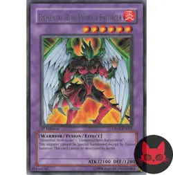 Yugioh Elemental HERO Phoenix Enforcer DP05-EN012 Rare 1st Edition NM - Image 1