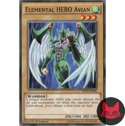Yugioh Elemental HERO Avian SDHS-EN006 Common 1st Edition NM - Image 1