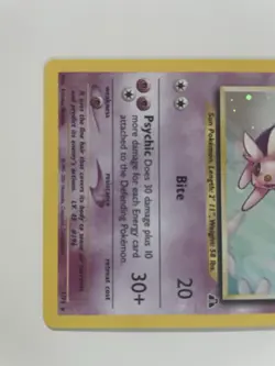 Pokemon Espeon Neo Discovery TCG 1/75 Holo Unlimited Rare Card !!! - Image 3